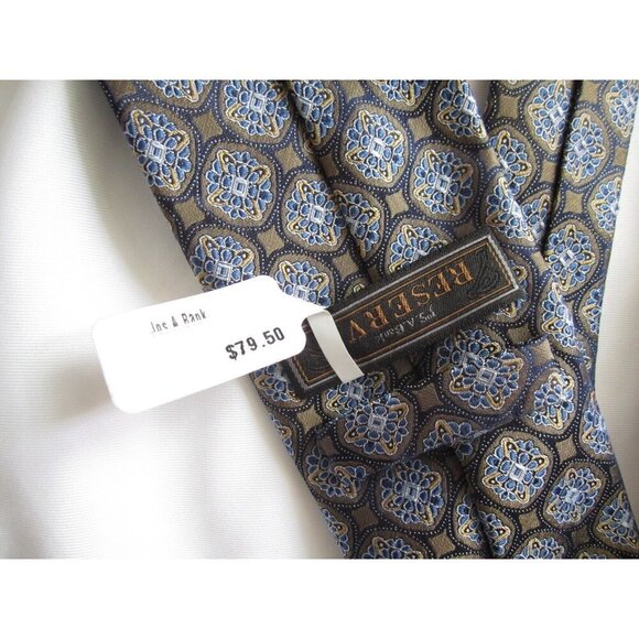 New W/ Tag Men Jos A Bank Reserve 100% Silk Neck Tie (MT536) - Picture 4 of 5